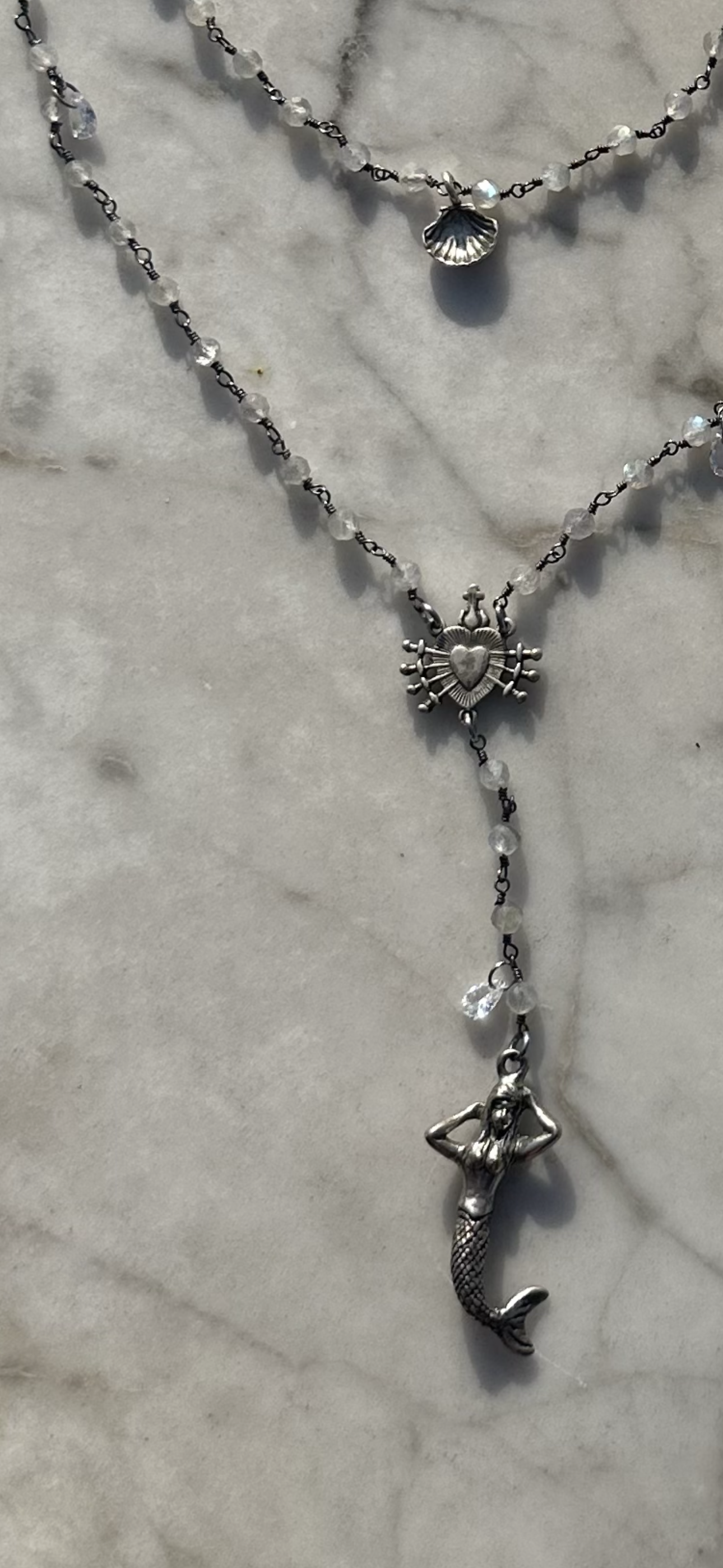 The Siren Of Sicily Rosary Necklace