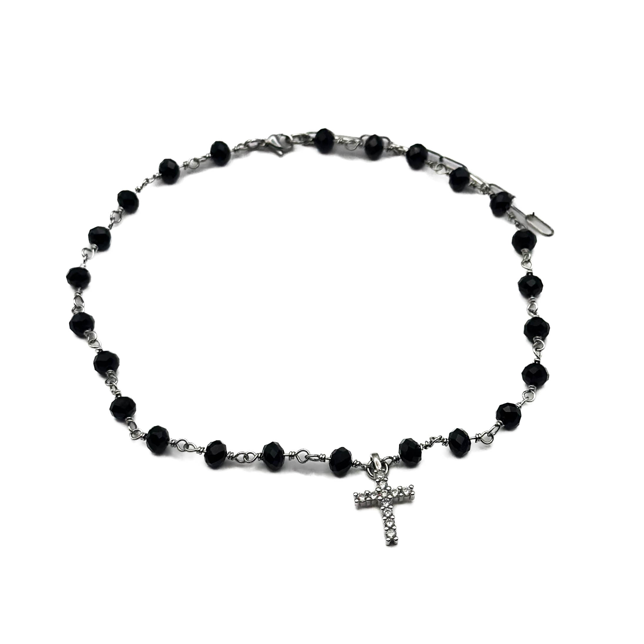 The Caviar Cross Necklace